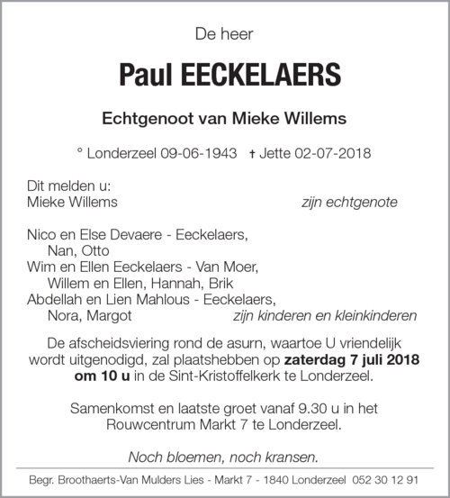 Paul Eeckelaers