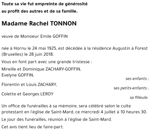 Rachel TONNON 