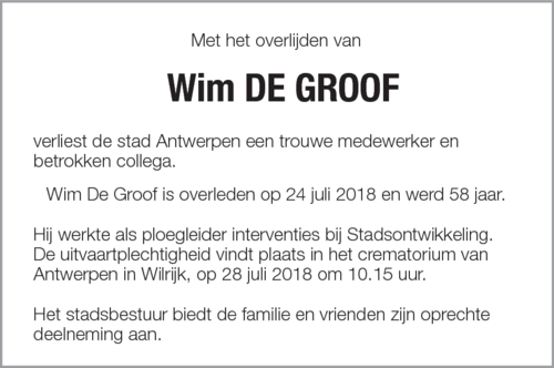 Wim De Groof