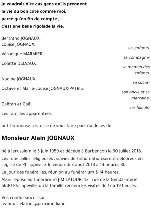 Alain JOGNAUX