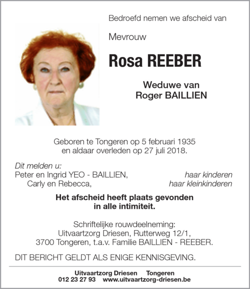 Rosa Reeber