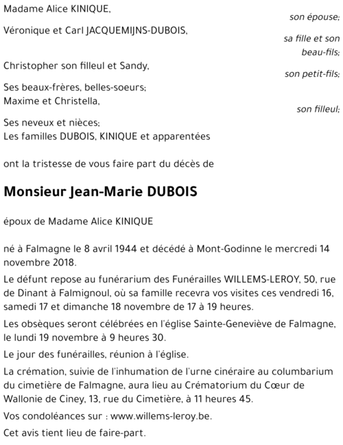 Jean-Marie DUBOIS