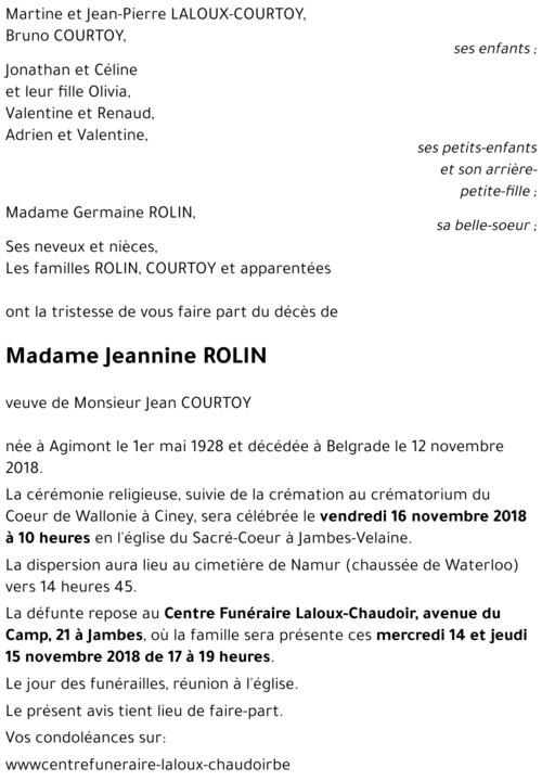 Jeannine ROLIN