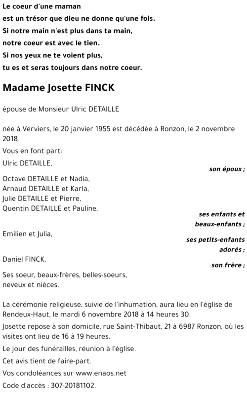 Josette FINCK