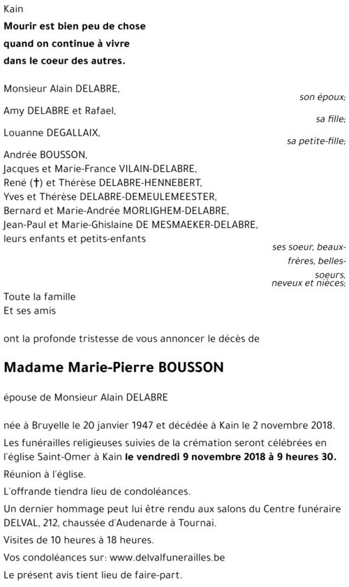 Marie-Pierre BOUSSON