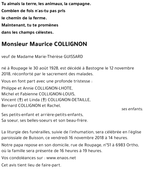 Maurice COLLIGNON