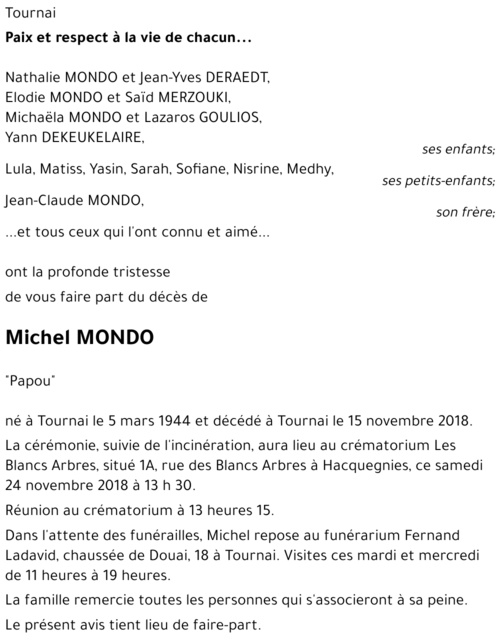 Michel MONDO