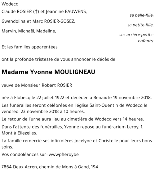 Yvonne Mouligneau