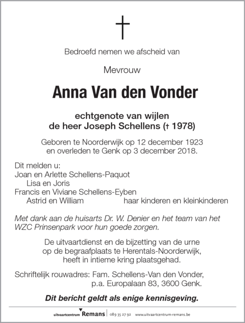 Anna Van den Vonder
