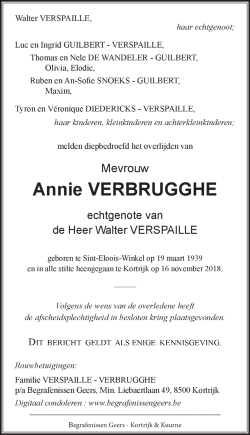 Annie VERBRUGGHE