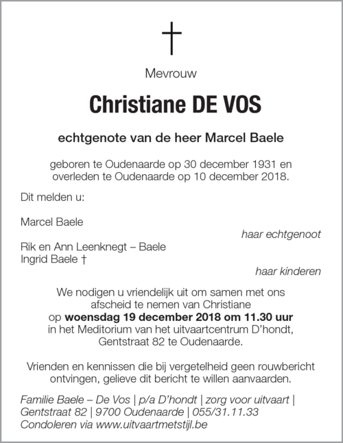 Christiane De Vos