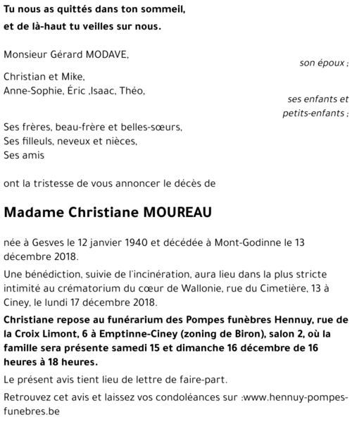 Christiane MOUREAU