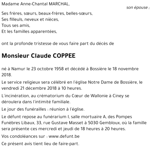 Claude COPPEE