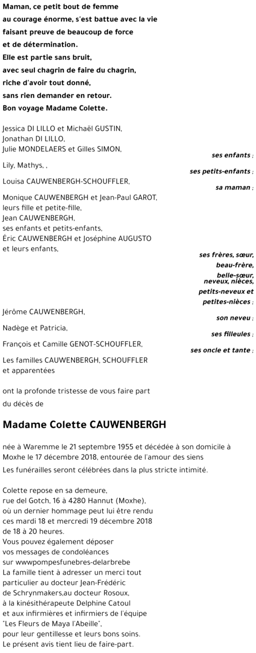 Colette CAUWENBERGH