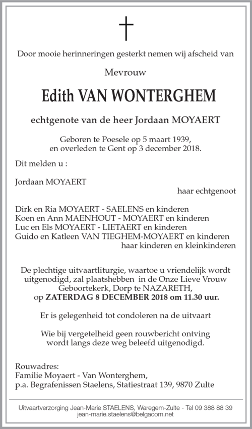 Edith Van Wonterghem