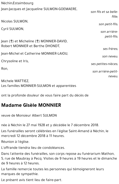 Gisèle MONNIER