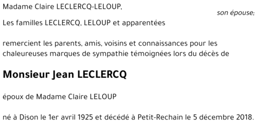 Jean LECLERCQ