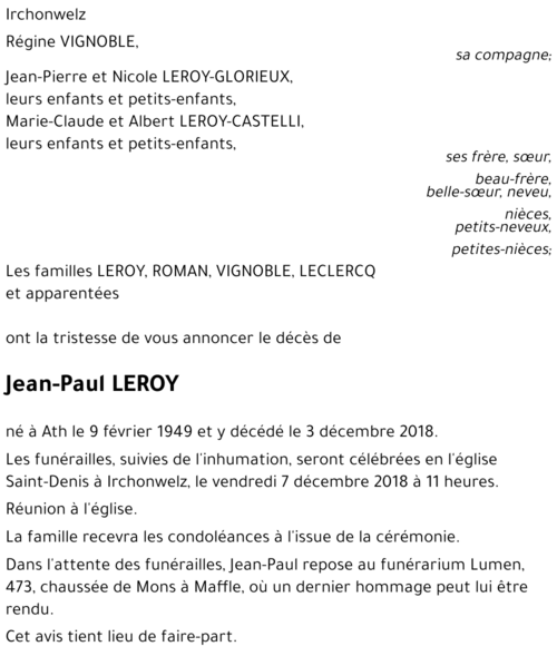 Jean-Paul LEROY