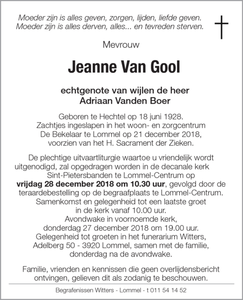 Jeanne Van Gool