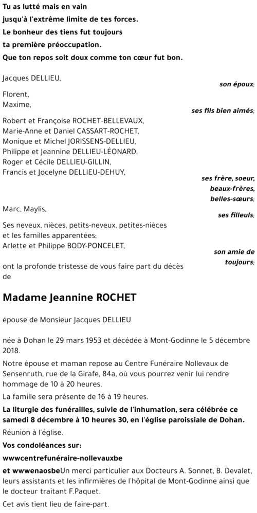 Jeannine ROCHET