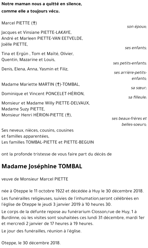 Joséphine TOMBAL