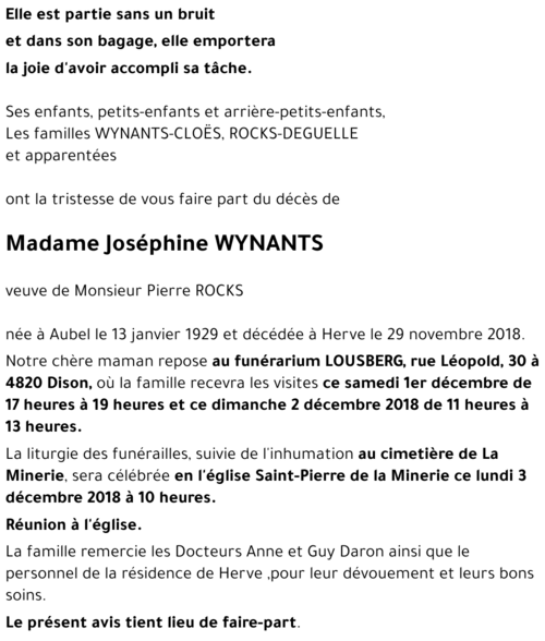 Joséphine WYNANTS