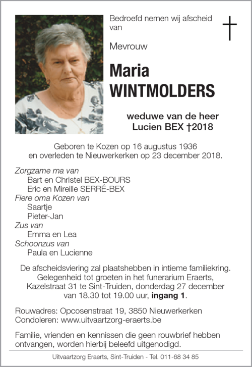 Maria Wintmolders
