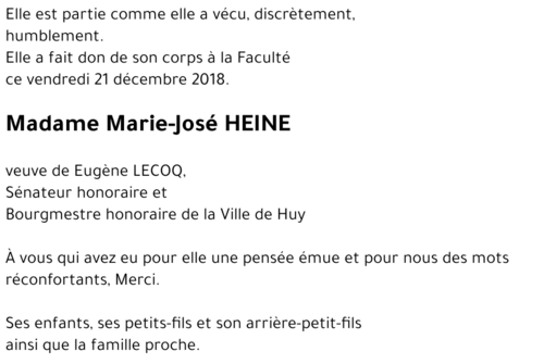 Marie-José HEINE