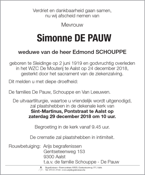 Simonne de Pauw
