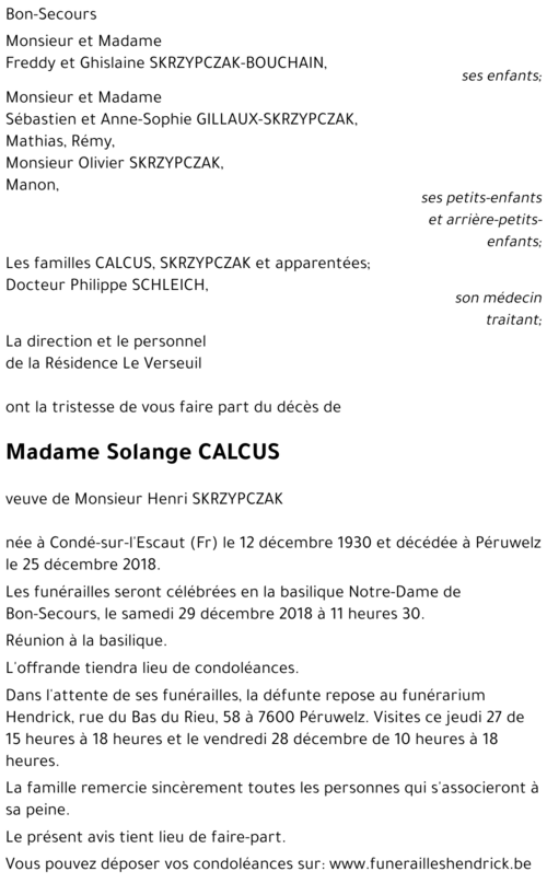 Solange CALCUS