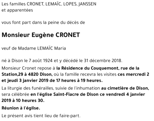 Eugène CRONET