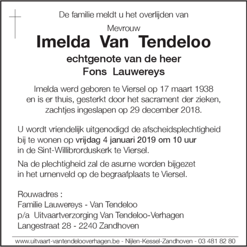 Imelda Van Tendeloo