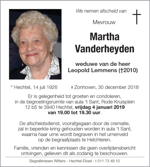 Martha Vanderheyden