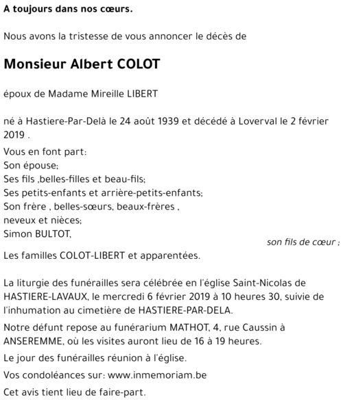 Albert COLOT
