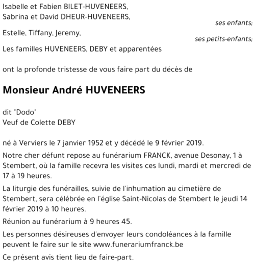 André HUVENEERS