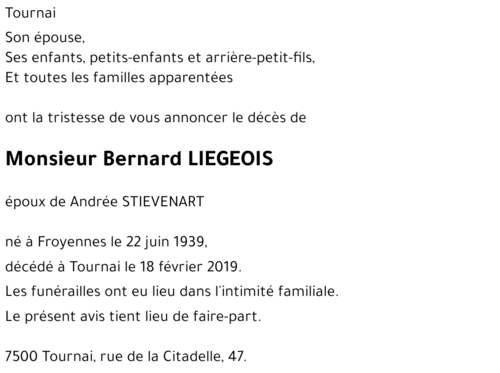 Bernard LIEGEOIS