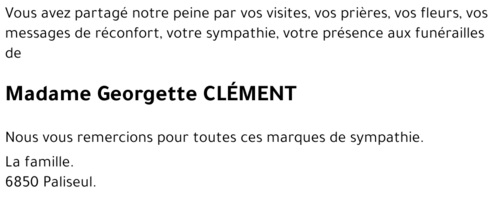 Georgette CLÉMENT