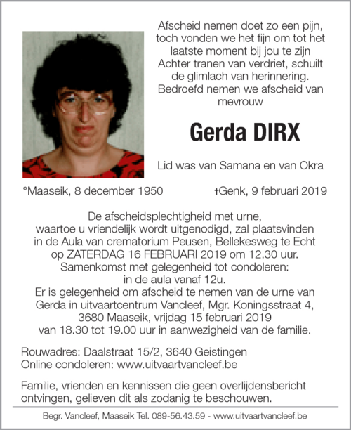 Gerda Dirx