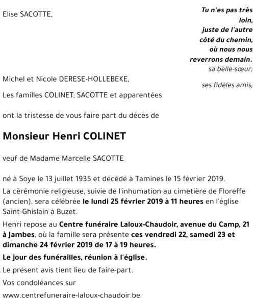Henri COLINET