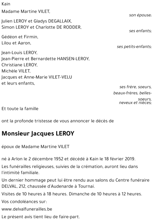 Jacques LEROY