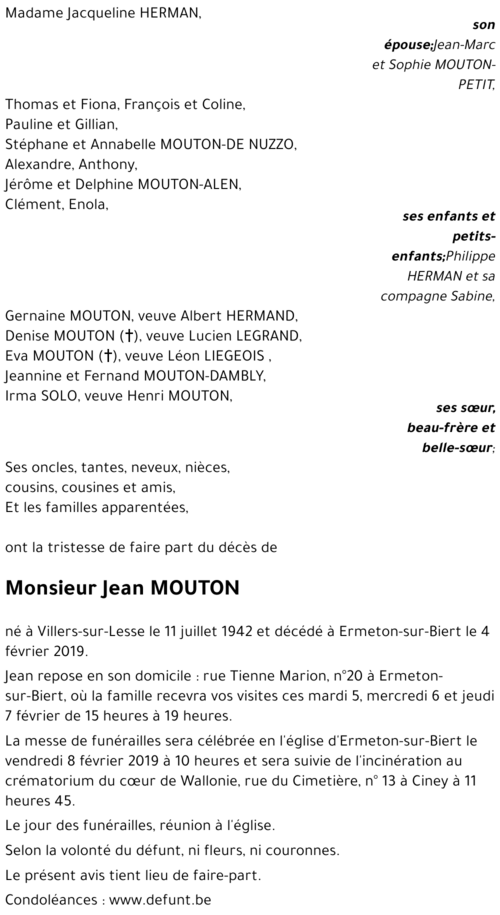 Jean MOUTON