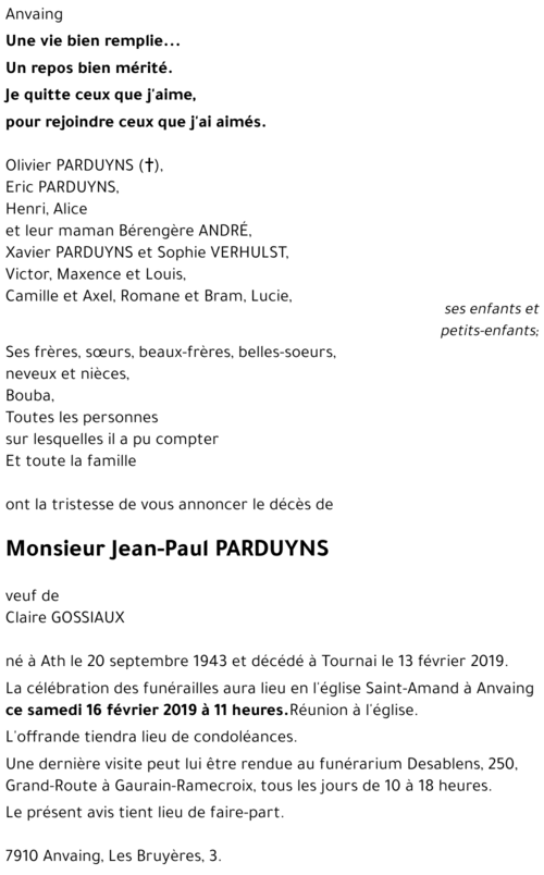 Jean-Paul PARDUYNS
