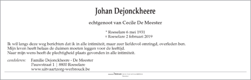 Johan Dejonckheere