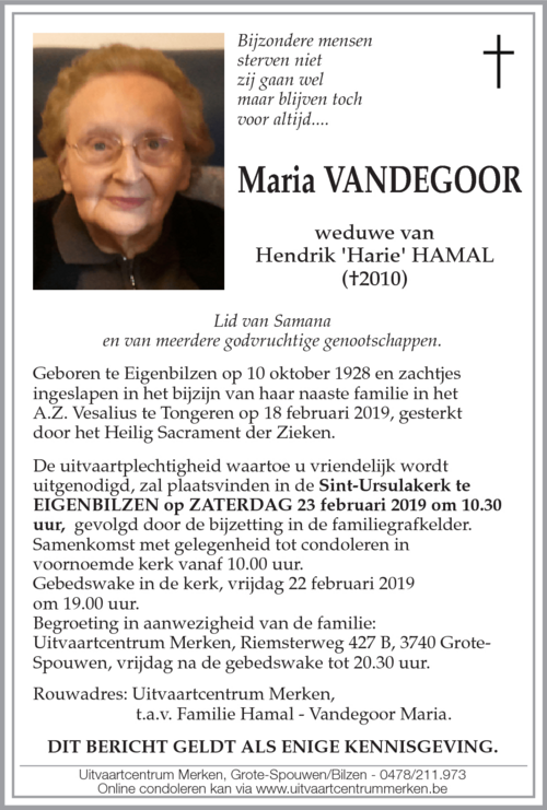 Maria Vandegoor