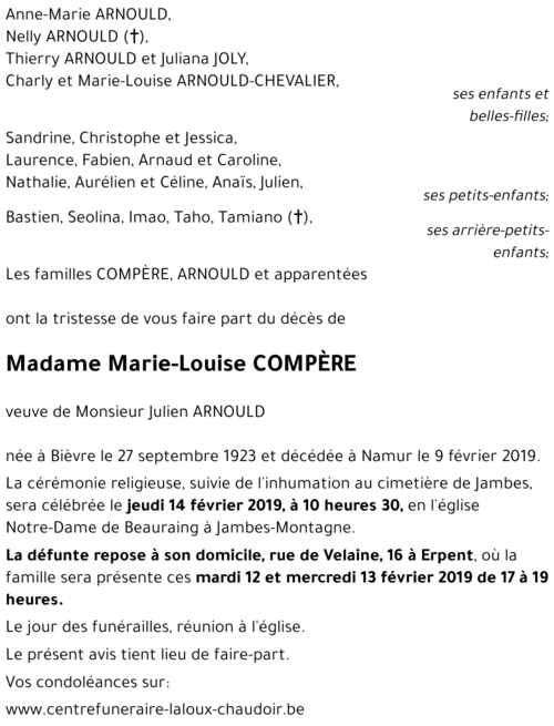 Marie-Louise COMPÈRE