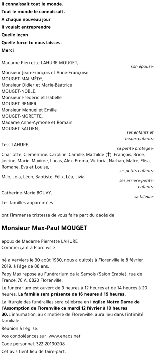 Max-Paul MOUGET