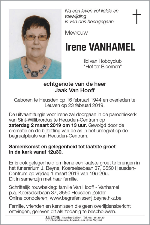 Irene Vanhamel