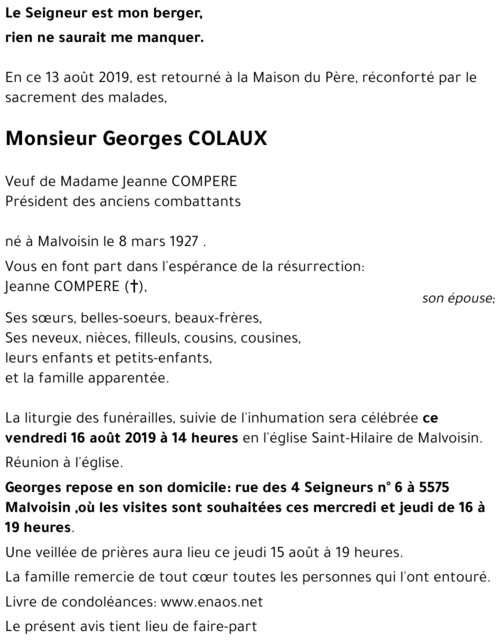 Georges COLAUX