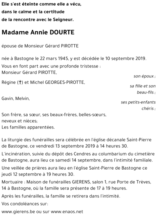 Annie DOURTE