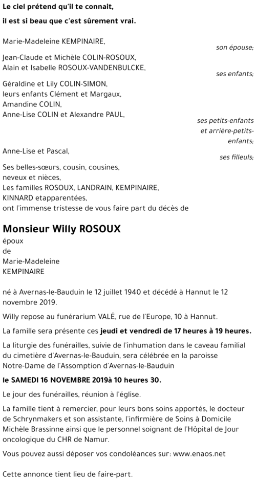Willy ROSOUX